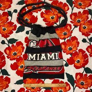 Miami Redhawks Love Worn Custom Draw String Tote Bag Red Grey Black